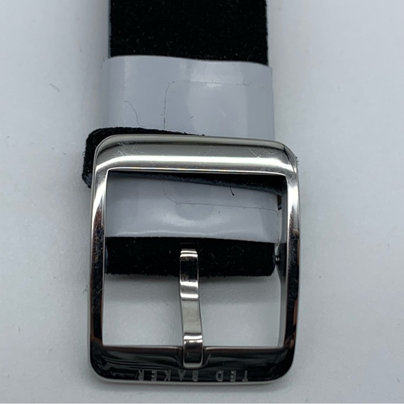 TED BAKER Tomcooa Leather Strap Watch, 40mm In Black/ White/ Silver - Picture 12 of 16